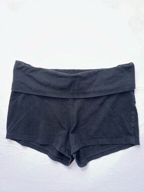 Mossimo Supply Co. - Women’s Fold-Over Waist Black Lounge Shorts Cotton Blend